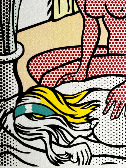 Roy Lichtenstein Lithograph Coa Signed In Pen Numbered In Pencil