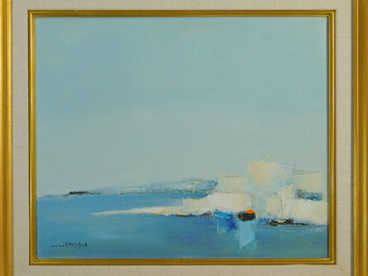 Louis Lamarque Original Oil Painting "Sicily Landscapes" Signed Framed