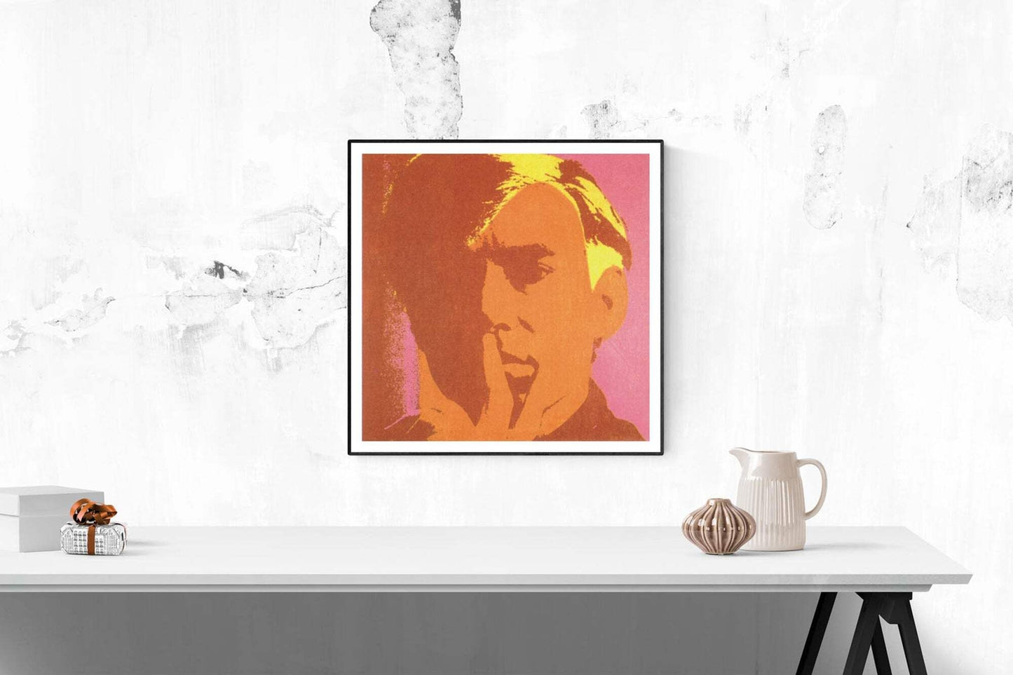 ANDY WARHOL Self Portrait-Orange 26" x Poster 2000 Pop Art Pink Yellow Bro