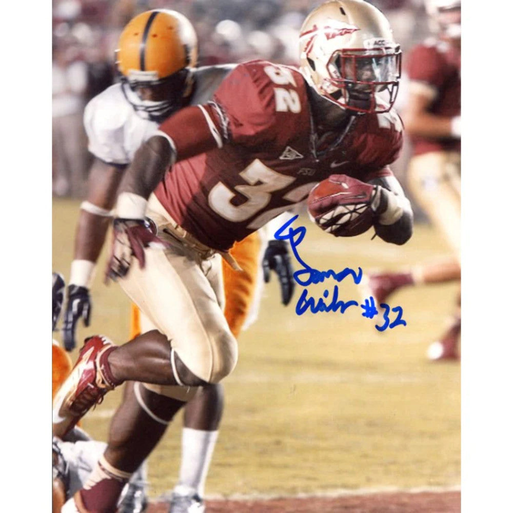 James Wilder Jr. Autographed Florida State Seminoles 8X10 Photo (Jsa)