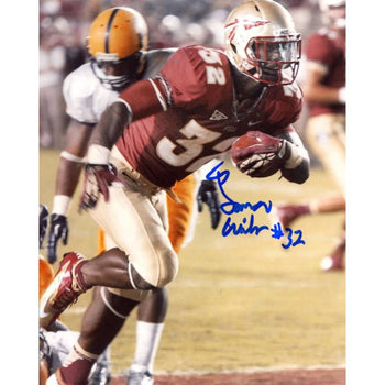 James Wilder Jr. Autographed Florida State Seminoles 8X10 Photo (Jsa)