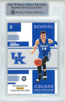 Tyler Herro Autographed 2019-20 Panini Contenders Draft Picks School Colors Rook