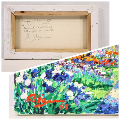 Guy Bgin 1993 Original Oil Painting "Parfum De France Iv" Signed Canadian Art