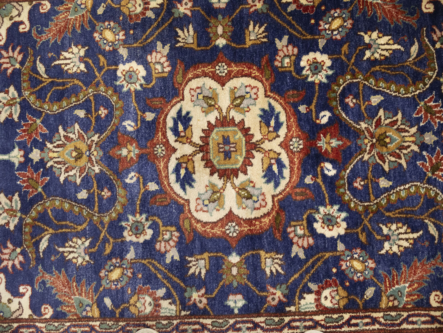 Hand-Knotted Wool Oriental Runner Rug Classic