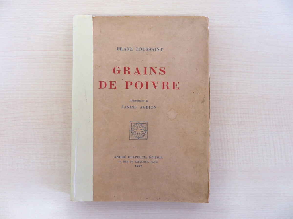Janine AGHION - Grains de Poivre - 1st Edition - Limited to 400 Copies - 1927