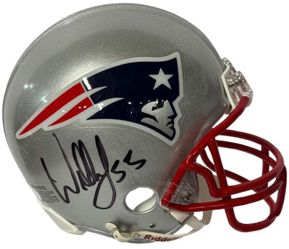 Willie Mcginest Autographed New England Patriots Mini Helmet (Jsa)
