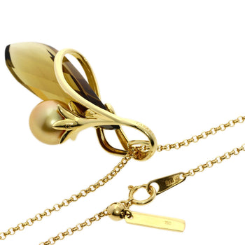 TASAKI   Necklace Pearl Pearl Quartz K18 Yellow
