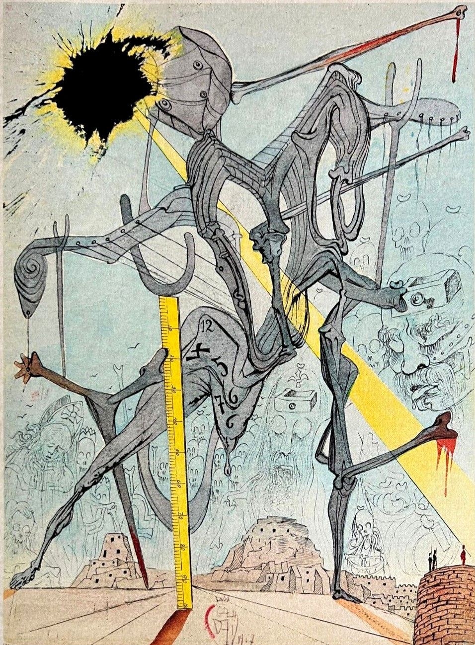 Salvador Dal - Lithograph Coa Signed Op Numbered In Pencil