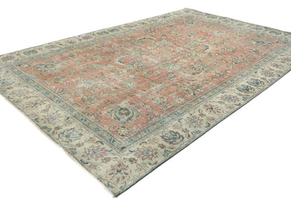 Handmade Semi-Antique Oriental Rug Muted