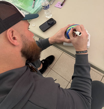 193553 Lane Johnson Signed/ Autographed Super Bowl 59 Mini Helmet Eagles PSA/ DNA