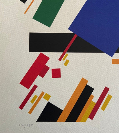 Kazimir Malevich Lithograph Coa (Josef Albers Piet Mondrian)