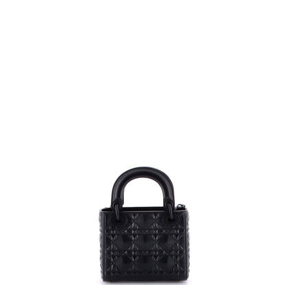 Christian Dior Lady Dior Bag Diamond Motif Cannage Calfskin Mini