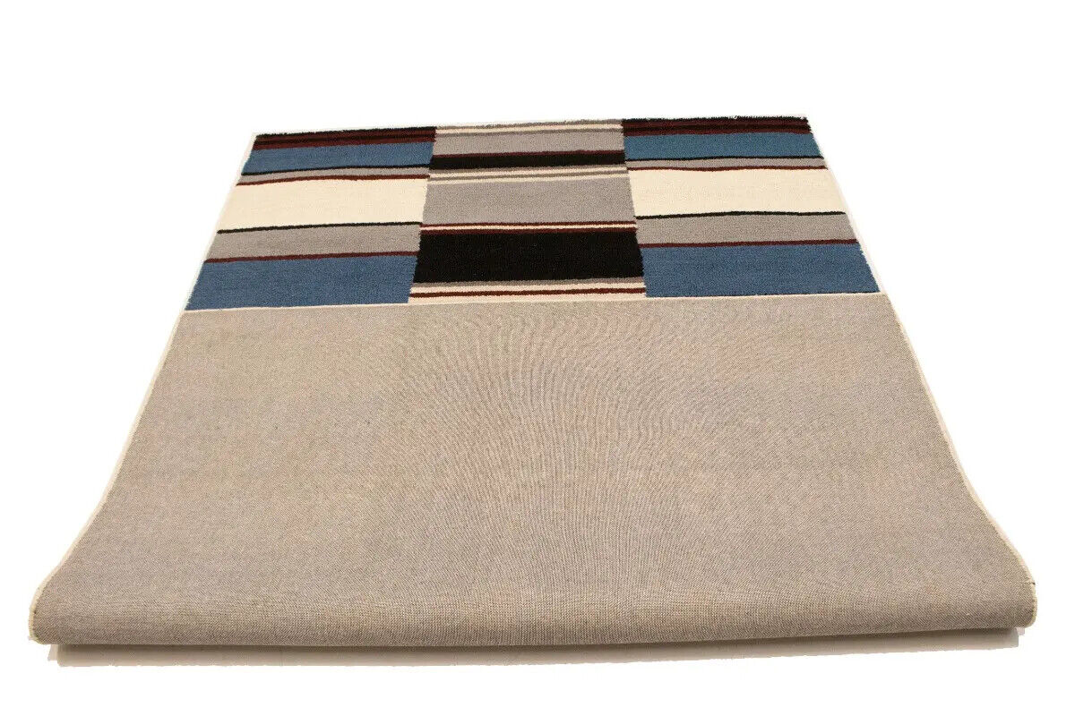 Hand-Tufted Modern Rug Plush 5X8 Multicolored