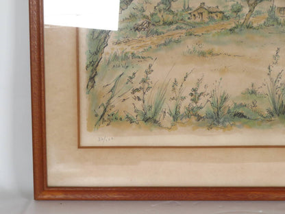 Daniel Tricart French Countryside Hand-Signed Limited Edition Lithograph 33/20