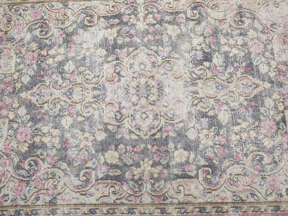 Vintage Antique Distressed Oriental Rug Brown