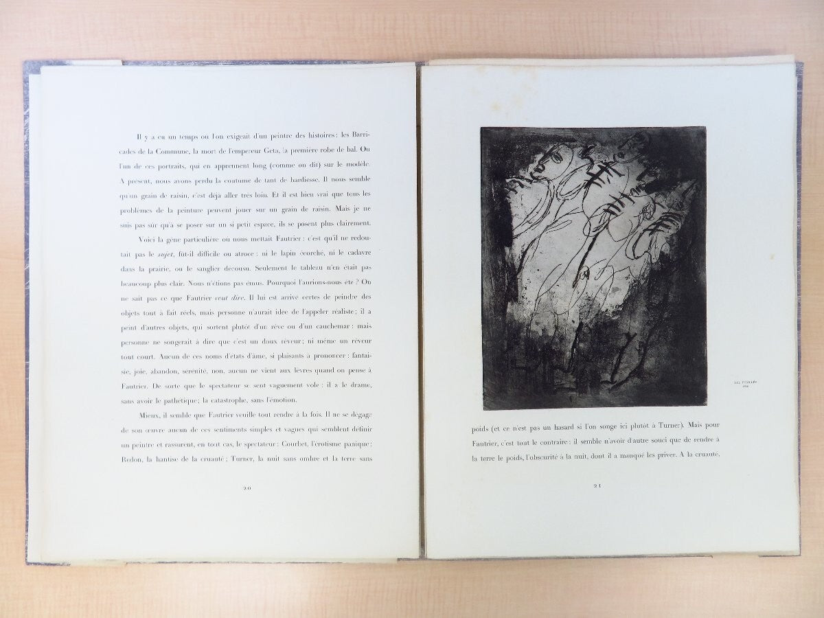 Jean Fautrier "Fautrier L'Enrag" 1949 1St Edition