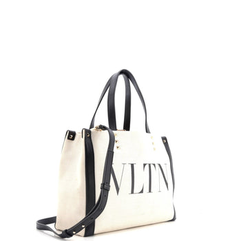 Valentino Garavani Grande Plage Vltn Tote Canvas Small