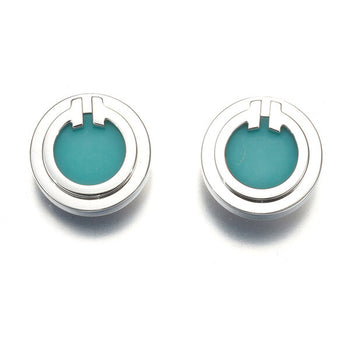 Tiffany&Co. Earrings T Turquoise Circle 18K 750 White Gold