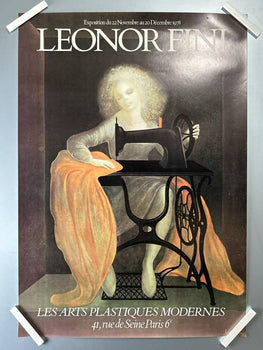 Leonor Fini Sewing Machine Poster, Used Condition