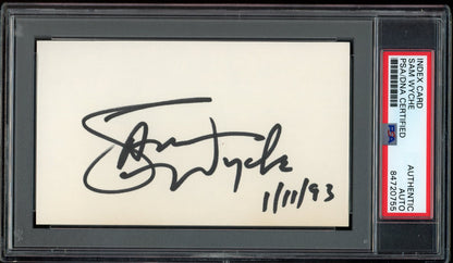 Sam Wyche Autographed Index Card Cincinnati Bengals Psa/Dna