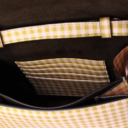 Fendi Fab Shoulder Bag Printed Leather With Crystal Detail