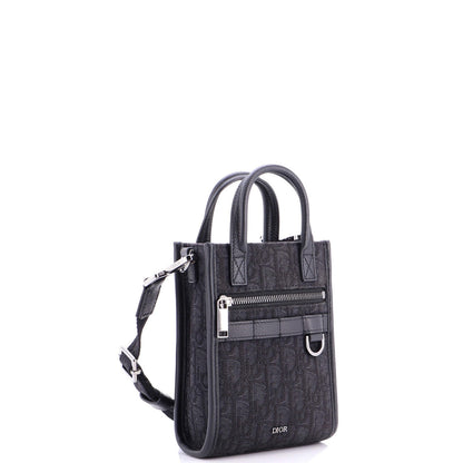 Christian Dior Safari North South Convertible Tote Oblique Canvas Mini