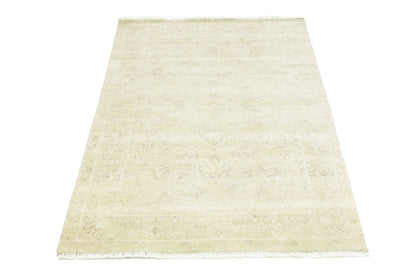 4X6 Ft Transitional Oriental Rug Floral Design