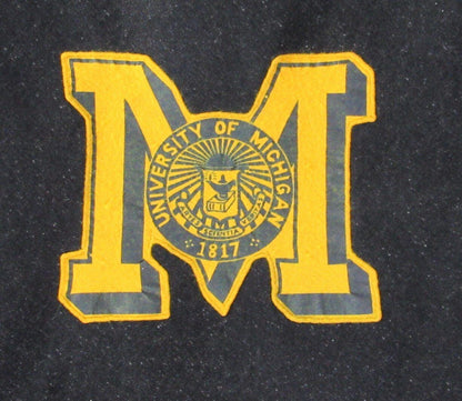 University Of Michigan 39X58 Black Wool Blanket