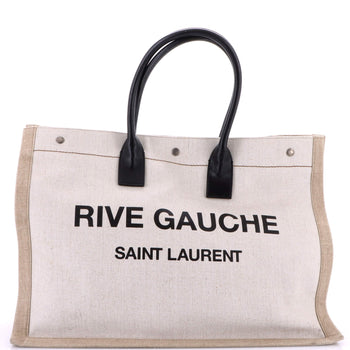 Saint Laurent Rive Gauche Shopper Tote Canvas Large