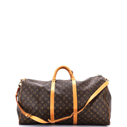 Louis Vuitton Keepall Bandouliere Bag Monogram Canvas 60
