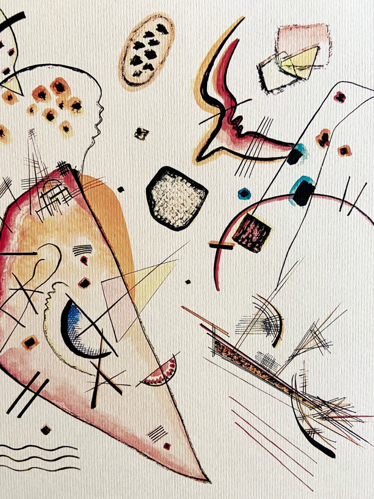 Wassily Kandinsky Lithograph 1924 Coa Published - Le Corbusier