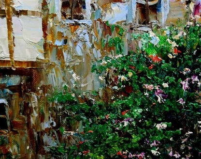 Theo Raucher (Germany) Unique Original Oil Painting On Canvas Signed