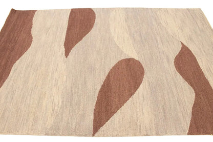 Rare Abstract Style Hand-Tufted Rug Foyer Size