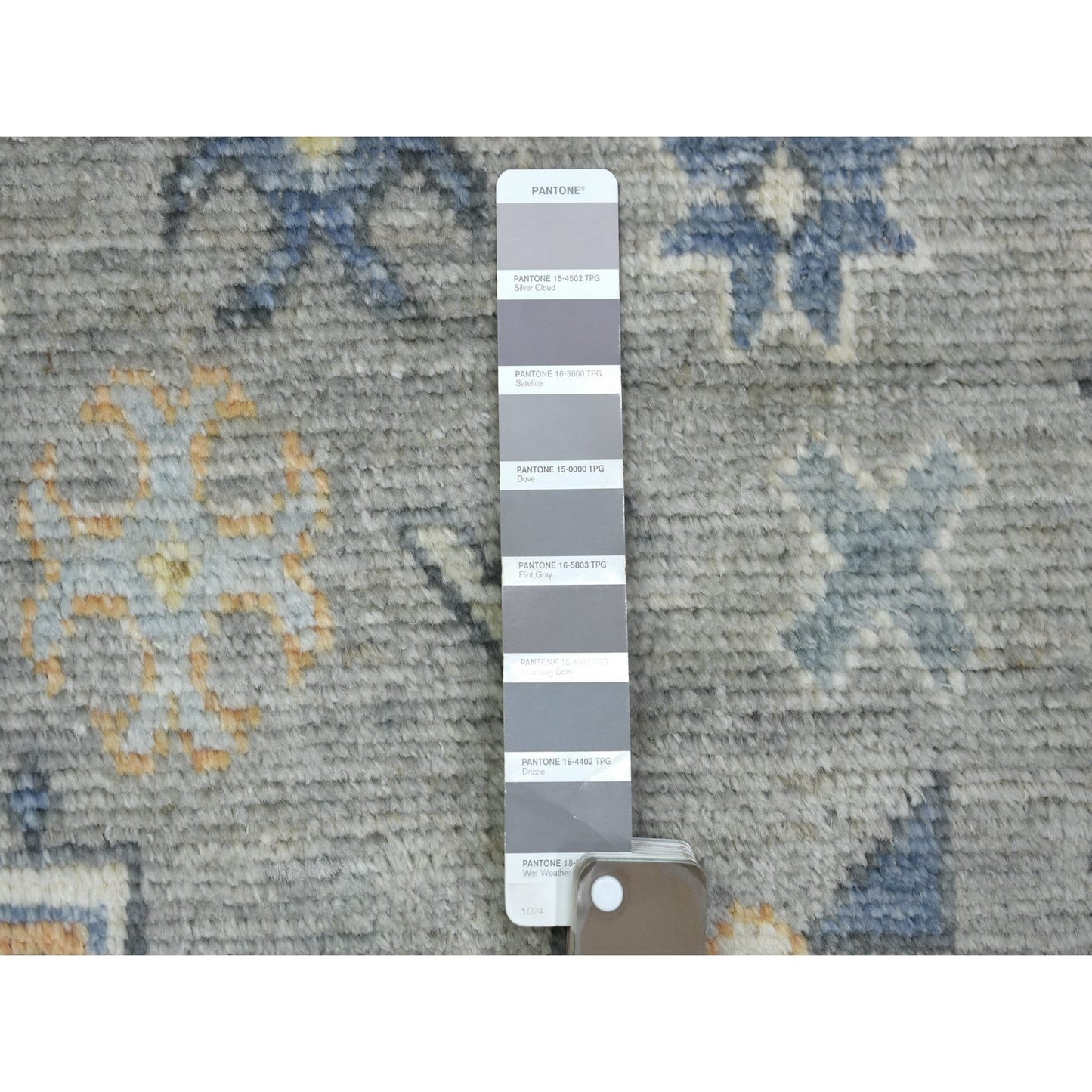 8'X9'10" Gray Anatolian Village Inspired Wool Hand Knotted Rug