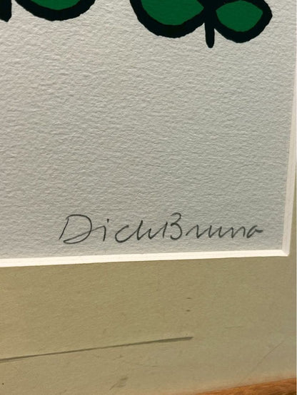 Autographed Edition: 41/ 100 Framed - Dick Bruna "Flower" Original Lithograph