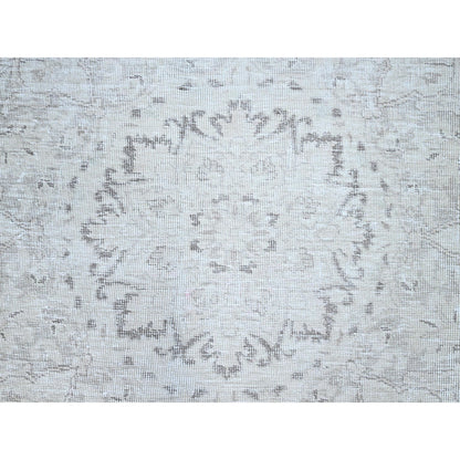 9'4"X12'1" Ivory Zoroastrian Hand Knotted Oriental Rug