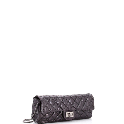 Chanel Rayures East West Reissue Clutch Quilted Calfskin Small