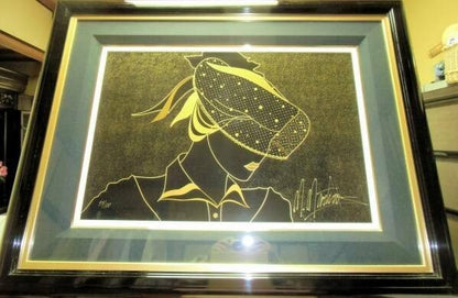Martiros Manoukian Mixed Media Art Ed100 "Belle Woman" Signed Coa Framed