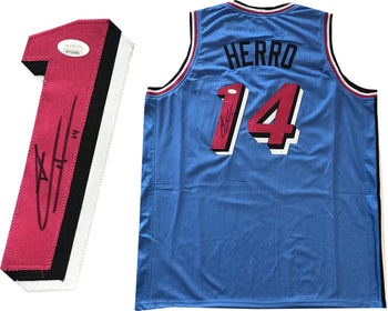 Tyler Herro Autographed Miami Heat Vicewave Custom Jersey (Jsa)