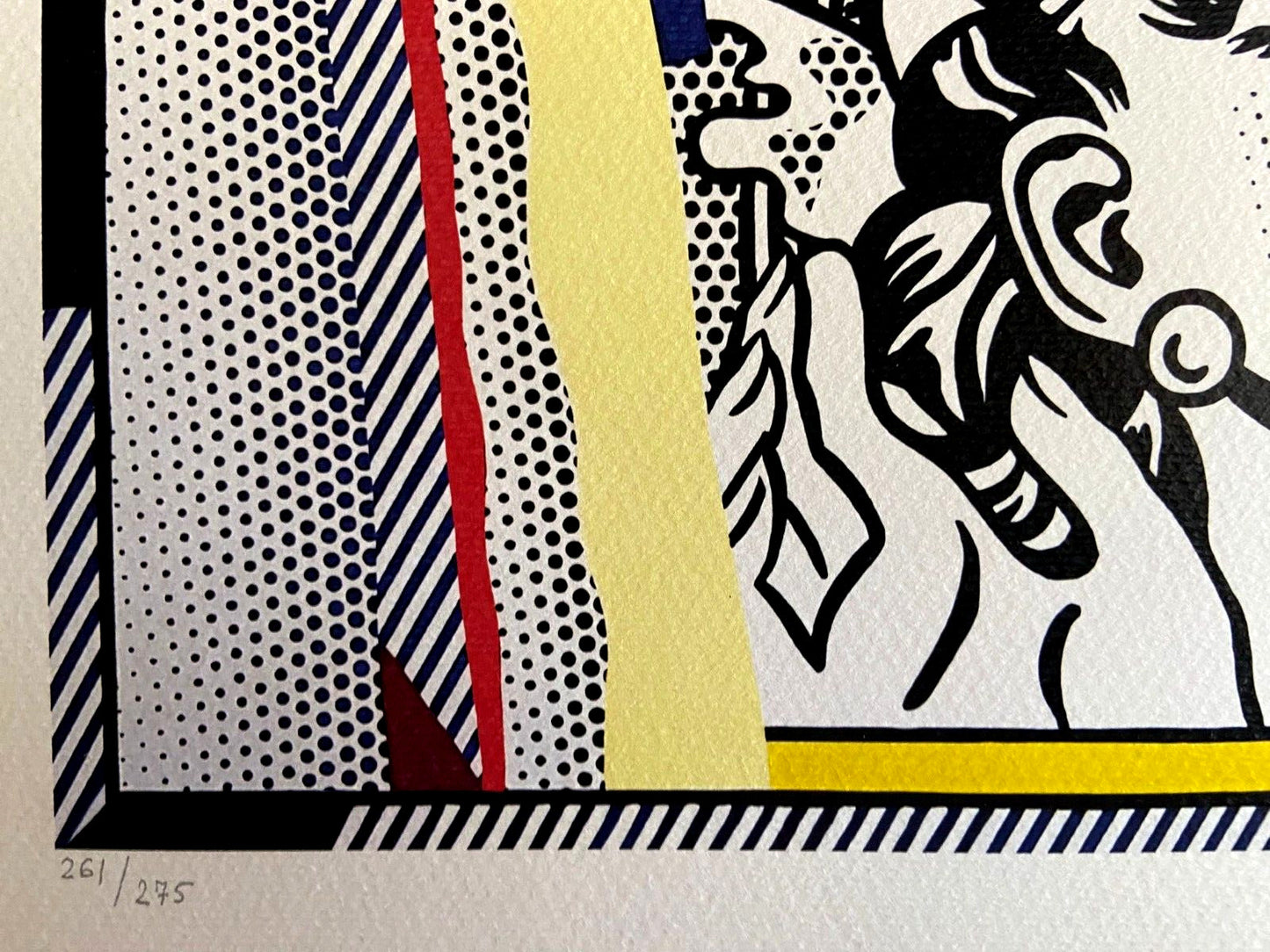 Roy Lichtenstein 'Wonder Woman' Lithograph Signed Numbered Coa