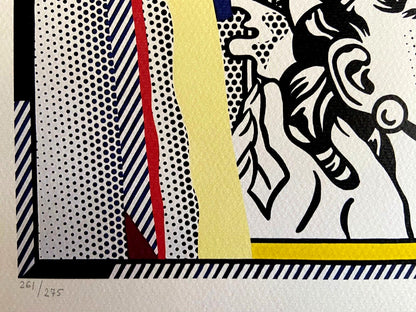 Roy Lichtenstein 'Wonder Woman' Lithograph Signed Numbered Coa