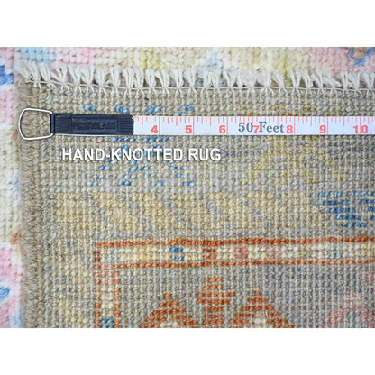6'1"x8'10" Colorful Hand Knotted Anatolian Village Inspired Wool Rug