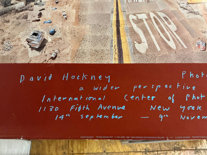 David Hockney Pearblossom Highway " Poster Pop Art Multicolor