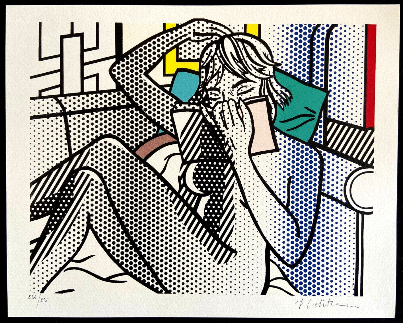 Roy Lichtenstein Lithograph Coa Signed Numbered