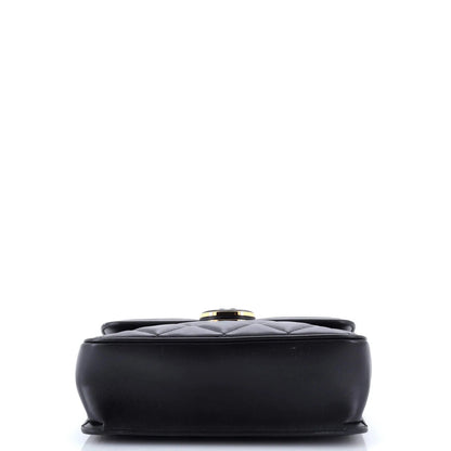 Gucci Deco Chain Flap Bag Mixed Matelasse Leather Small