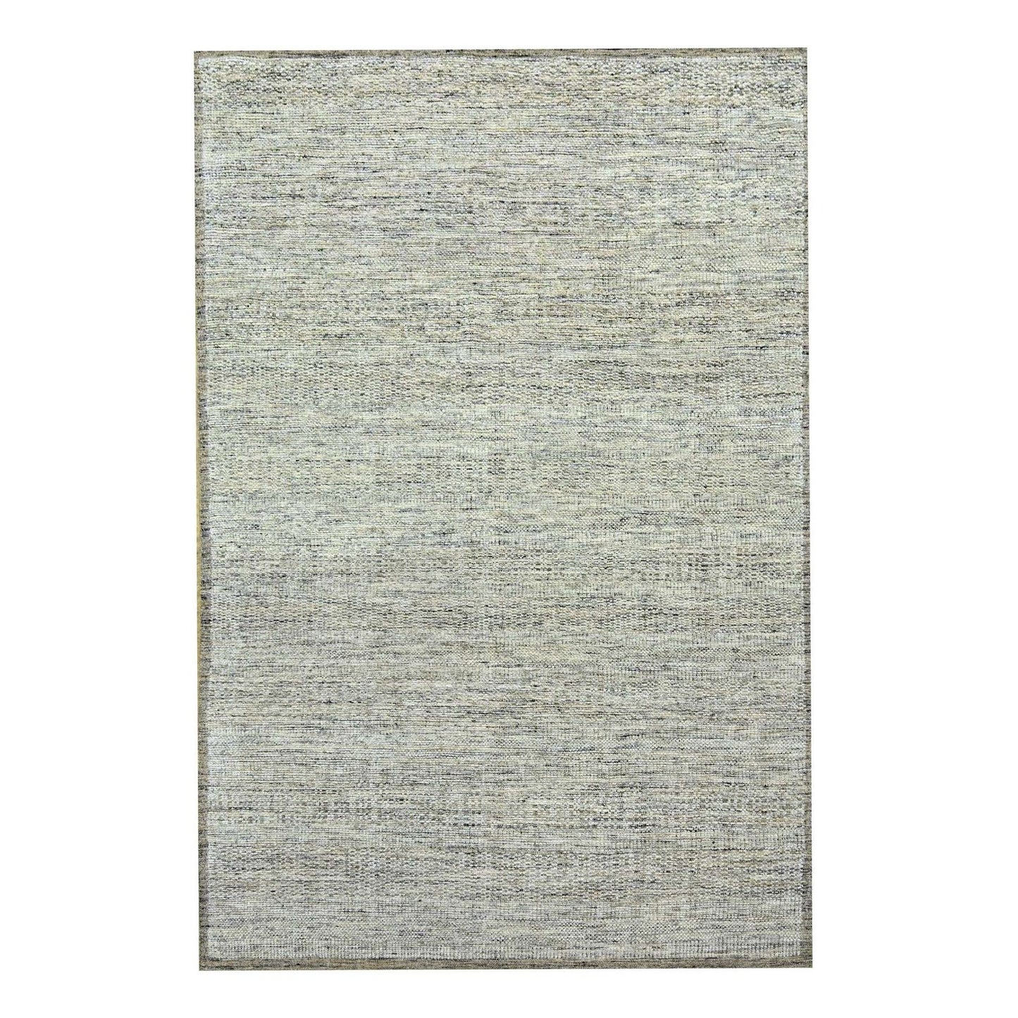 6'X9' Wood Brown Hand Knotted Rug Pure Wool Oxidized Grass Design Oriental