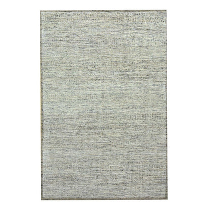 6'X9' Wood Brown Hand Knotted Rug Pure Wool Oxidized Grass Design Oriental