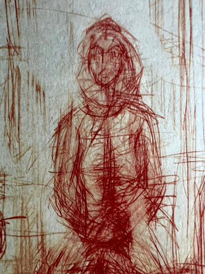 Alberto Giacometti Lithograph Coa Signed Numbered By Hand 180 Ex