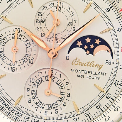 Breitling Montbrillant Olympus A19030 Silver Men'S Used Watch #6109