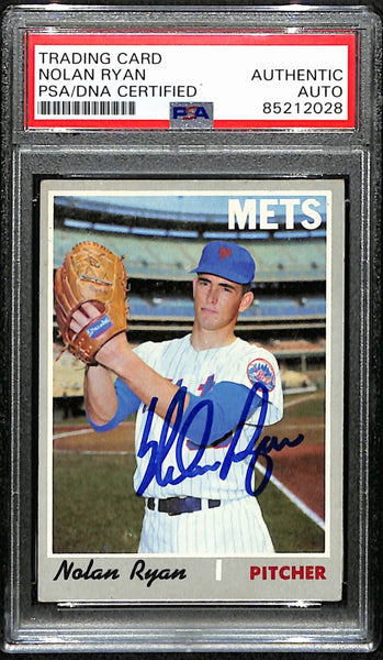 Nolan Ryan Hof Mets Signed/Autographed 1970 Topps